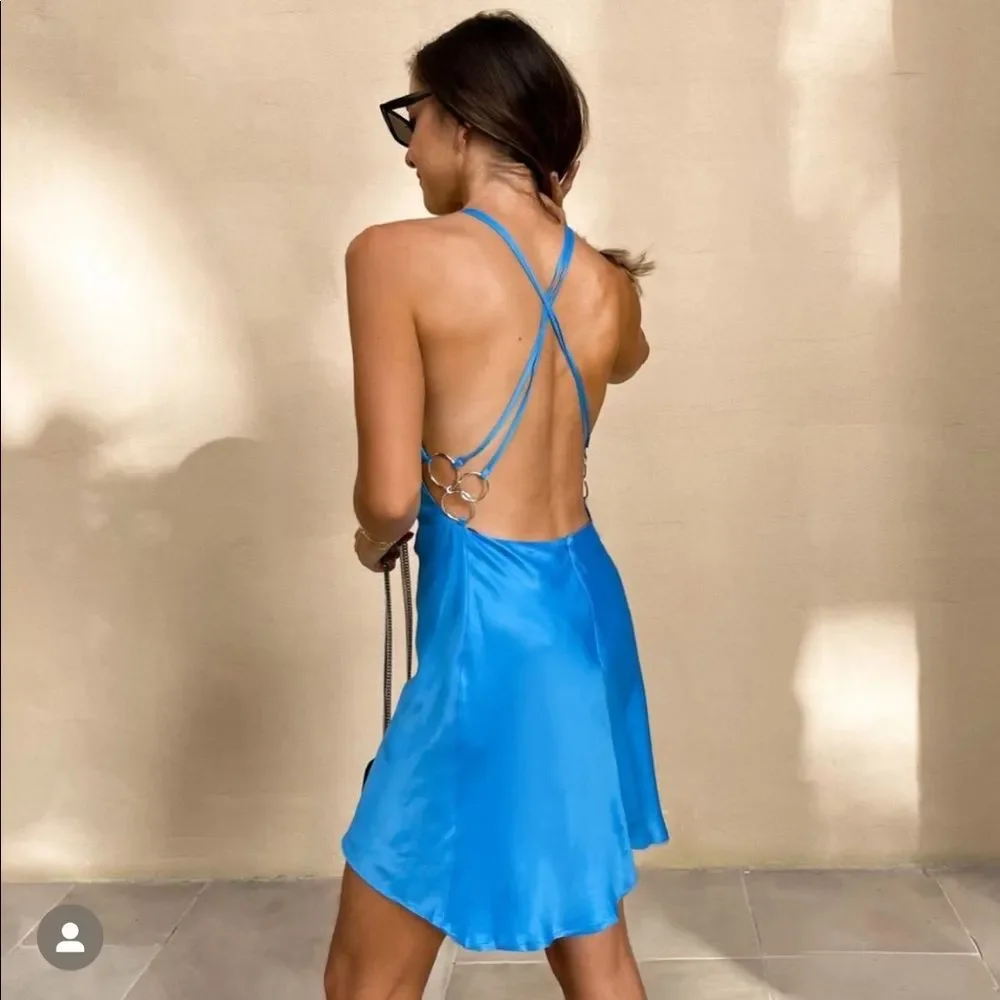 ZARA RING TRIM SLIP DRESS - Picture 9 of 16